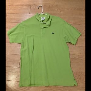 Lime green Lacoste polo shirt